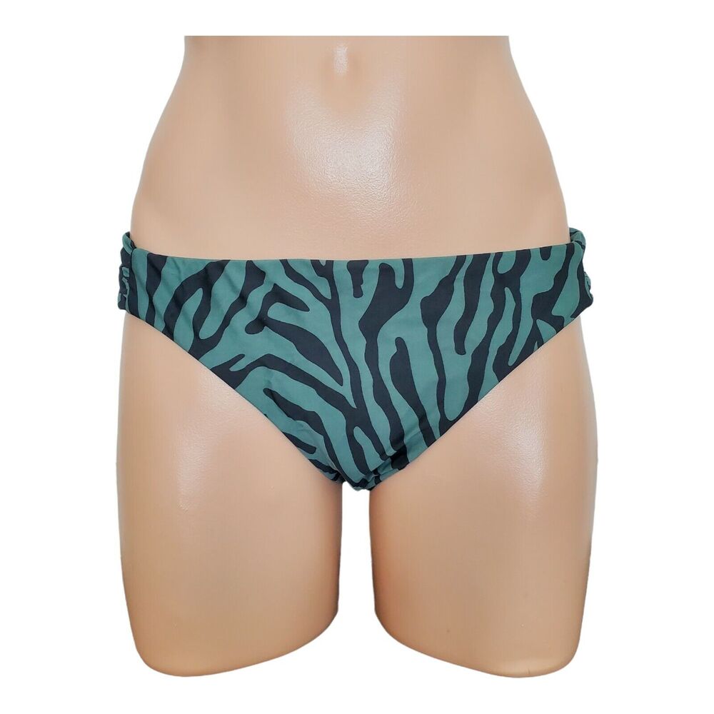 Bar III Print Hipster Safari Sage bikini bottom size S